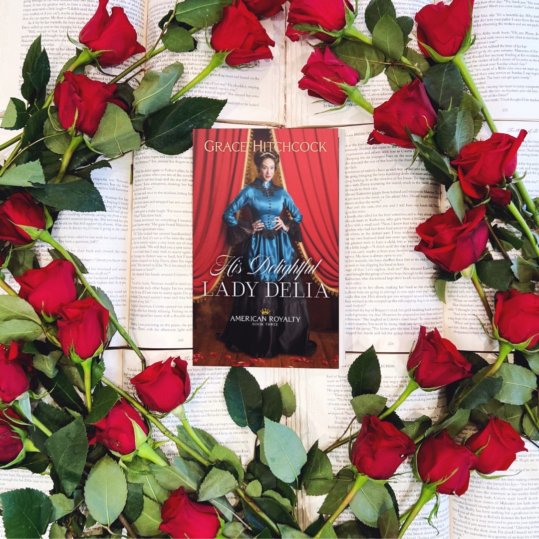 Cover REVEAL for His Delightful Lady Delia by Grace Hitchcock