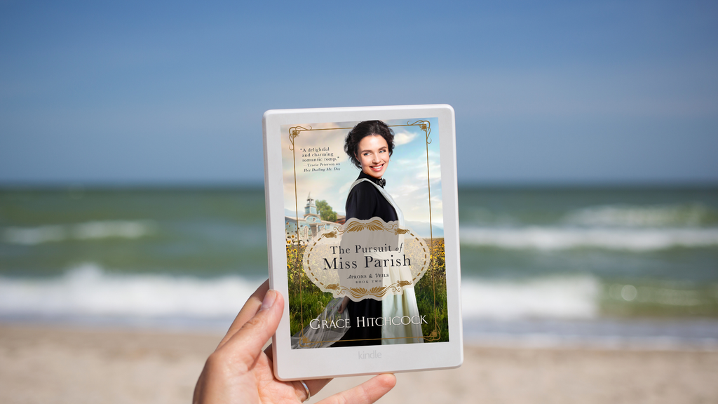 Aprons & Veils #2 The Pursuit of Miss Parish, A Mail-Order Bride Harvey Girl RomCom by Grace Hitchcock